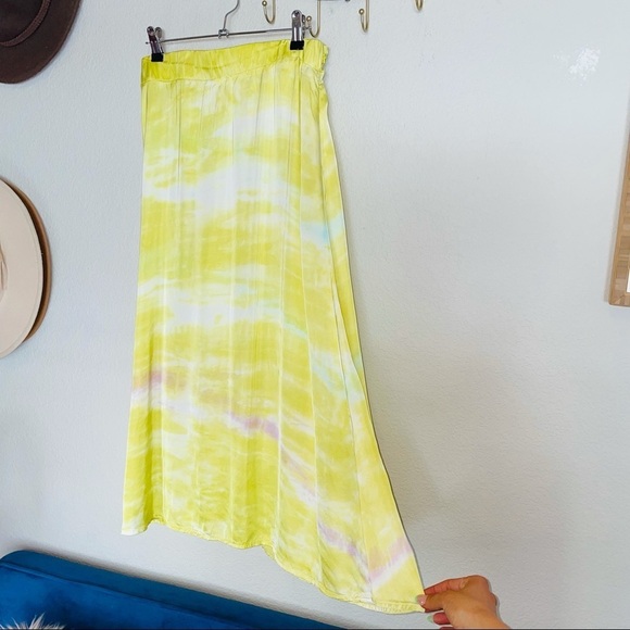 Young Fabulous & Broke Satin Tie-Dye Savanna Twist Midi Skirt - Picture 6 of 14